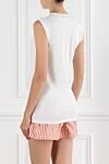 Cotton Bodycon Top with Monile Chain Brunello Cucinelli - monili chain. 93% cotton, 7% elastane. Country of manufacture: Italy. Care: specialized cleaning - photo 4