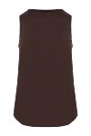 Brunello Cucinelli Коричневий топ із еластичного шовкового атласу - 96% шовк, 4% еластан. Країна виробник: Італія. Догляд: спеціалізоване чищення - фото 5