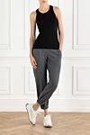 Top made of elastic cotton ribbed jersey Brunello Cucinelli - 94% cotton, 6% elastane. Country of manufacture: Italy. Care: specialized cleaning - photo 2