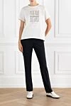 Cotton T-shirt with Dream out loud print beige women's Brunello Cucinelli - Dream out loud print. 100% cotton. Country of manufacture: Italy. Care: specialized cleaning - photo 2