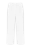 Brunello Cucinelli Snow-white cotton trousers for women with a classic line and impeccable fit - 100% cotton. Color: white. Fastener: buttons, zipper. Country of manufacture: Italy. Care: specialized cleaning - photo 1