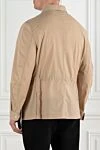 Легкий бежевий тренч чоловічий з накладними кишенями Brunello Cucinelli - 65% поліестер, 35% бавовна. дві бічні кишені, дві нагрудні кишені. блискавка, кнопки. Країна виробник: Італія. Догляд: спеціалізоване чищення - фото 4