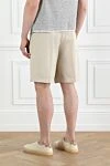 Men's Beige Cotton Bermuda Shorts Brunello Cucinelli - 100% cotton. button, zipper. two side, two back. Country of manufacture: Italy. Care: specialized cleaning - photo 4