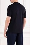 Men's T-shirt dark blue with print Dream out loud Brunello Cucinelli - Dream out loud print. 100% cotton. Country of manufacture: Italy. Care: specialized cleaning - photo 4