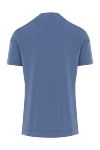 Brunello Cucinelli Blue Cotton Jersey T-Shirt with Dream Out Print - Dream Out print. 100% cotton. Country of manufacture: Italy. Care: specialized cleaning - photo 5
