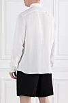 Classic White Linen Shirt for Men Brunello Cucinelli - 100% linen. buttons. Country of manufacture: Italy. Care: specialized cleaning - photo 4