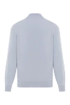 Кашемировый тройер с высоким воротом и застежкой-молнией на половину длины светло-голубой Brunello Cucinelli - 100% кашемир. молния. Страна производитель: Италия. Уход: специализированная чистка - фото 6