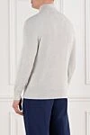 Cashmere turtleneck trouser with half zip in grey Brunello Cucinelli - 100% cashmere. Fastener: zipper. Country of manufacture: Italy. Care: specialized cleaning - photo 4