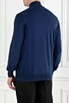 Men's cotton cardigan in dark blue Brunello Cucinelli - 100% cotton. Fastener: zipper. Country of manufacture: Italy. Care: specialized cleaning - photo 4