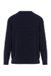 Men's blue ribbed jumper with raglan sleeves Brunello Cucinelli - ribbed. 100% cotton. Country of manufacture: Italy. Care: specialized cleaning - photo 6