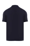 Blue cotton jersey crew neck t-shirt with layered effect Brunello Cucinelli - layered effect. 100% cotton. Country of manufacture: Italy. Care: specialized cleaning - photo 6