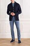 Navy Blue Ribbed Cotton Button Down Cardigan Brunello Cucinelli - ribbed. 100% cotton. Fastener: buttons. Country of manufacture: Italy. Care: specialized cleaning - photo 2
