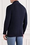 Navy Blue Ribbed Cotton Button Down Cardigan Brunello Cucinelli - ribbed. 100% cotton. Fastener: buttons. Country of manufacture: Italy. Care: specialized cleaning - photo 4
