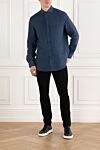 Чорні чоловічі джинси з бавовни з дірками. Brunello Cucinelli - дірки. 100% бавовна. блискавка. п'ять кишень. Країна виробник: Італія. Догляд: спеціалізоване чищення - фото 2