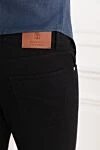 Brunello Cucinelli Чорні чоловічі джинси з бавовни з дірками. - дірки. 100% бавовна. блискавка. п'ять кишень. Країна виробник: Італія. Догляд: спеціалізоване чищення - фото 5