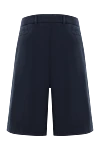 Blue men's cotton bermuda shorts Brunello Cucinelli - 100% cotton. button, zipper. two side, two back. Country of manufacture: Italy. Care: specialized cleaning - photo 6