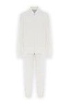 Brunello Cucinelli White cotton tracksuit with zip - 93% cotton, 7% polyamide. zipper. two side pockets. Country of manufacture: Italy. Care: specialized cleaning - photo 1