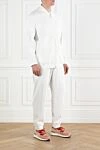 Brunello Cucinelli White cotton tracksuit with zip - 93% cotton, 7% polyamide. zipper. two side pockets. Country of manufacture: Italy. Care: specialized cleaning - photo 3