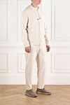 Brunello Cucinelli Бежевий спортивний костюм з бавовни з капюшоном. - капюшон. 93% бавовна, 7% поліамід. блискавка, куліска. дві бічні кишені. Країна виробник: Італія. Догляд: спеціалізоване чищення - фото 3