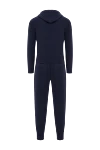 Brunello Cucinelli Men's cotton tracksuit blue with hood - 100% cotton. Additional: hood. zipper, drawstring. two side pockets. Country of manufacture: Italy. Care: specialized cleaning - photo 7