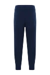Men's Navy Blue Ribbed Drawstring Trousers Brunello Cucinelli - ribbed. 100% cotton. Fastener: drawstring, zipper, button. two side pockets, two back pockets. Country of manufacture: Italy. Care: specialized cleaning - photo 6