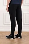 Men's black sweatpants with elastic waistband Brunello Cucinelli - 93% cotton, 7% polyamide. drawstring waistband. two side pockets, two back pockets. Country of manufacture: Italy. Care: specialized cleaning - photo 4
