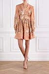 Zimmermann Tallow Plunge Floral Print Mini Dress - floral print. 100% linen. Fastener: buttons, hidden zipper. Country of manufacture: Italy. Care: specialized cleaning - photo 1