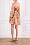 Zimmermann Tallow Plunge Floral Print Mini Dress - floral print. 100% linen. Fastener: buttons, hidden zipper. Country of manufacture: Italy. Care: specialized cleaning - photo 3