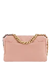 Chanel Рожева стьобана сумка з овчини Chanel 19 Flap на ланцюжку - фурнітура зі зістареного золота та рутенію. 100% натуральна шкіра. Довжина ременя: шкіряний плетений плечовий ремінь із ланцюжка зі шкіряним захистом. внутрішні кишені на блискавці та накладні кишені. клапан із магнітною застібкою. Країна виробник: Італія. Догляд: спеціалізоване чищення - фото 3