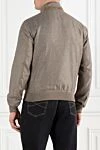 Cashmere Bomber Jacket with Zip Brown Enrico Mandelli - Additional: hood. 100% cashmere. zipper. two side pockets. Country of manufacture: Italy. Care: specialized cleaning - photo 4