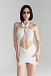 Moeva Купальник Carolina White с вырезом и драпировкой - пряжка, драпировка. 96% полиамид, 4% эластан. застежка-халтер. Страна производитель: Италия. Уход: специализированная чистка - фото 9