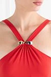 Moeva Lyra Red High Neck One-Piece Swimsuit Red - 72% polyamide, 28% elastane. Country of manufacture: Italy. Care: specialized cleaning - photo 5