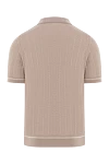 Поло на блискавці бежевого кольору із в'язаною структуроюз шовку Zilli - в'язаний малюнок. 100% шовк. блискавка. Країна виробник: Італія. Догляд: спеціалізоване чищення - фото 6