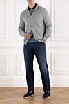 Men's Blue Cotton Distressed Jeans Jacob Cohen - brand logo. . 98% cotton, 2% elastane. button, zipper. five pockets. Country of manufacture: Italy. Care: specialized cleaning - photo 2