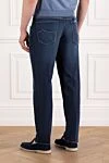 Men's Blue Cotton Distressed Jeans Jacob Cohen - brand logo. . 98% cotton, 2% elastane. button, zipper. five pockets. Country of manufacture: Italy. Care: specialized cleaning - photo 4