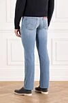 Men's Blue Cotton Blend Distressed Jeans Jacob Cohen - brand logo. . 73% cotton, 20% polyester, 7% elastane. button, zipper. five pockets. Country of manufacture: Italy. Care: specialized cleaning - photo 4