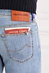 Jacob Cohen Men's Blue Cotton Blend Distressed Jeans - brand logo. . 73% cotton, 20% polyester, 7% elastane. button, zipper. five pockets. Country of manufacture: Italy. Care: specialized cleaning - photo 5