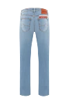 Men's Blue Cotton Blend Distressed Jeans Jacob Cohen - brand logo. . 73% cotton, 20% polyester, 7% elastane. button, zipper. five pockets. Country of manufacture: Italy. Care: specialized cleaning - photo 6