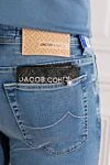 Jacob Cohen Bard Light Blue 5 Pocket Jeans with Logo Patch - abrasions. 82% cotton, 11% lyocell, 7% elastane. zipper. five pockets. Country of manufacture: Italy. Care: specialized cleaning - photo 5