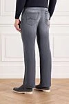 Men's Grey Stretch Cotton Distressed Jeans Jacob Cohen - brand logo. . 92% cotton, 8% elastane. button, zipper. five pockets. Country of manufacture: Italy. Care: specialized cleaning - photo 4