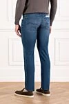 Blue distressed men's jeans Jacob Cohen - brand logo. . 83% cotton, 15% polyester, 2% elastane. button, zipper. five pockets. Country of manufacture: Italy. Care: specialized cleaning - photo 4