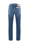 Blue distressed men's jeans Jacob Cohen - brand logo. . 83% cotton, 15% polyester, 2% elastane. button, zipper. five pockets. Country of manufacture: Italy. Care: specialized cleaning - photo 6