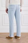 Light blue men's jeans made of stone washed cotton Jacob Cohen - brand logo. . 98% cotton, 2% elastane. button, zipper. two side pockets, two back pockets. Country of manufacture: Italy. Care: specialized cleaning - photo 4