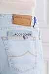Jacob Cohen Light blue men's jeans made of stone washed cotton - brand logo. . 98% cotton, 2% elastane. button, zipper. two side pockets, two back pockets. Country of manufacture: Italy. Care: specialized cleaning - photo 5
