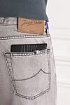 Jacob Cohen Grey Men's Cotton Lyocell Distressed Jeans - brand logo. . 82% cotton, 18% lyocell. button, zipper. two side pockets, two back pockets. Country of manufacture: Italy. Care: specialized cleaning - photo 5
