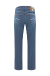 Light Blue Straight Leg Distressed Jeans For Men Jacob Cohen - brand logo. . 90% cotton, 8% polyester, 2% elastane. button, zipper. five pockets. Country of manufacture: Italy. Care: specialized cleaning - photo 6