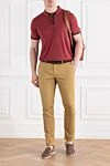 Men's stretch cotton lyocell chino pants brown Jacob Cohen - brand logo. 55% cotton, 42% lyocell, 3% elastane. button, zipper. Pockets, two side pockets, two back pockets. Country of manufacture: Italy. Care: specialized cleaning - photo 2