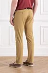Men's stretch cotton lyocell chino pants brown Jacob Cohen - brand logo. 55% cotton, 42% lyocell, 3% elastane. button, zipper. Pockets, two side pockets, two back pockets. Country of manufacture: Italy. Care: specialized cleaning - photo 4