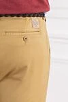 Jacob Cohen Men's stretch cotton lyocell chino pants brown - brand logo. 55% cotton, 42% lyocell, 3% elastane. button, zipper. Pockets, two side pockets, two back pockets. Country of manufacture: Italy. Care: specialized cleaning - photo 5
