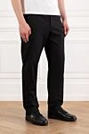 Jacob Cohen Men's Dark Blue Cotton Lyocell Cargo Pants - brand logo. 55% cotton, 42% lyocell, 3% elastane. button, zipper. Pockets, two side pockets, two back pockets, pockets on the legs. Country of manufacture: Italy. Care: specialized cleaning - photo 3
